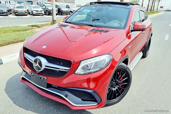 red 2017 Mercedes gle43
