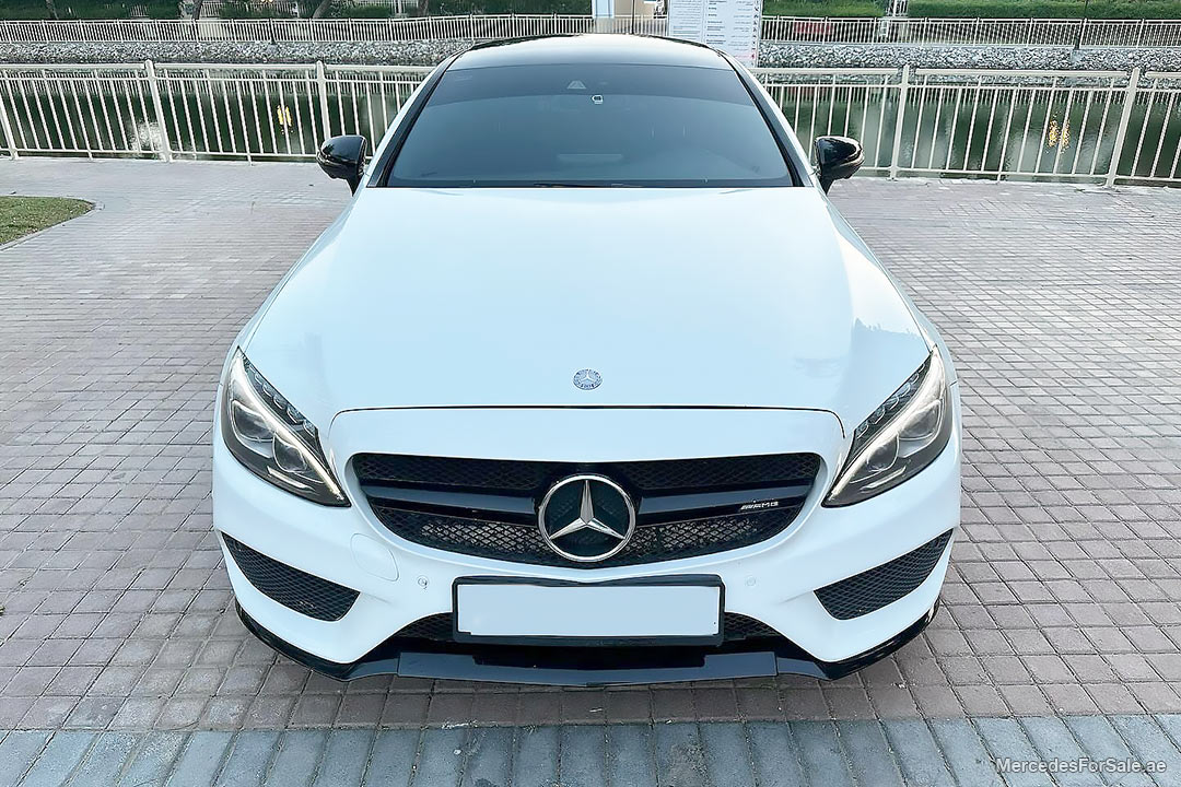 white 2017 Mercedes c43