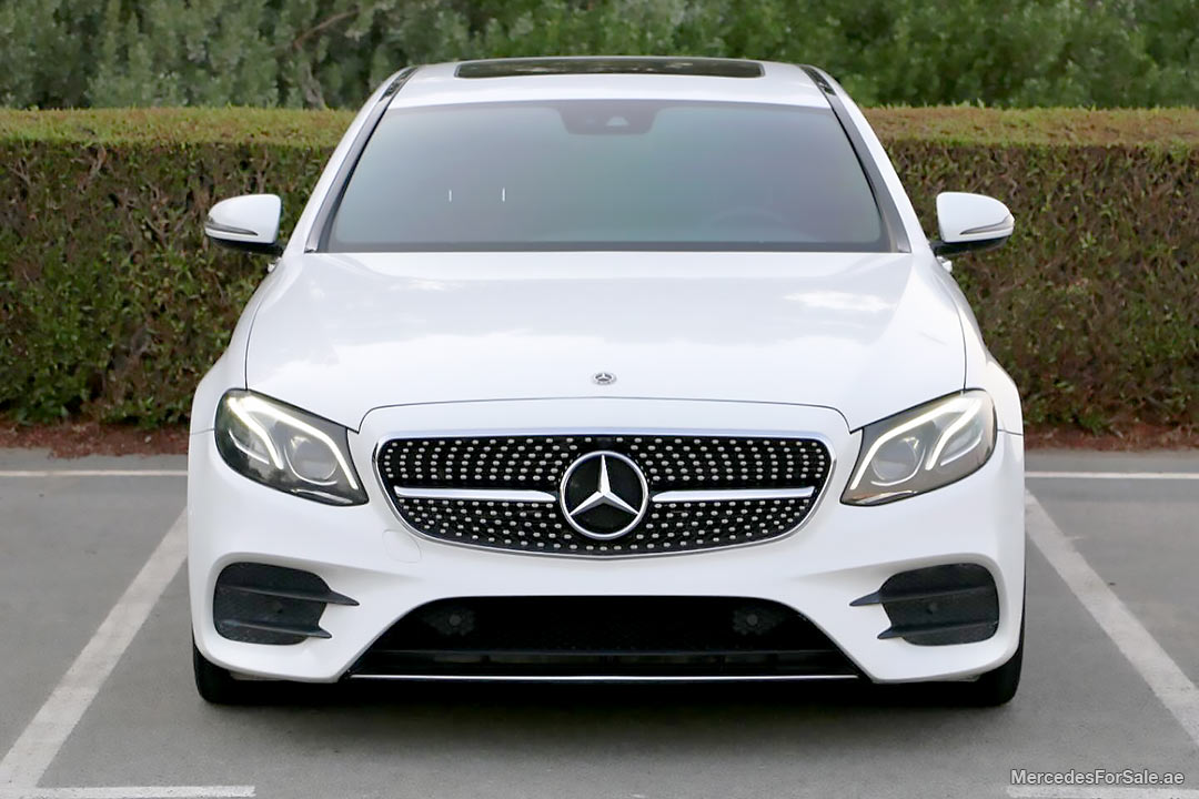white 2018 Mercedes e300
