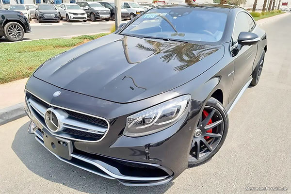 Image of a pre-owned 2016 black Mercedes-Benz S63 car