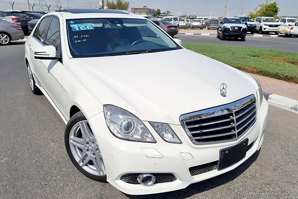 white 2010 Mercedes e350