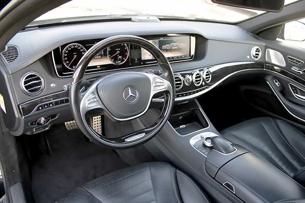 black 2014 Mercedes s550l