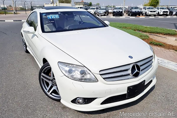 white 2007 mercedes cl550 coupe rwd