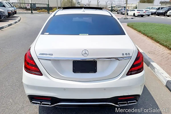 white 2018 Mercedes s63