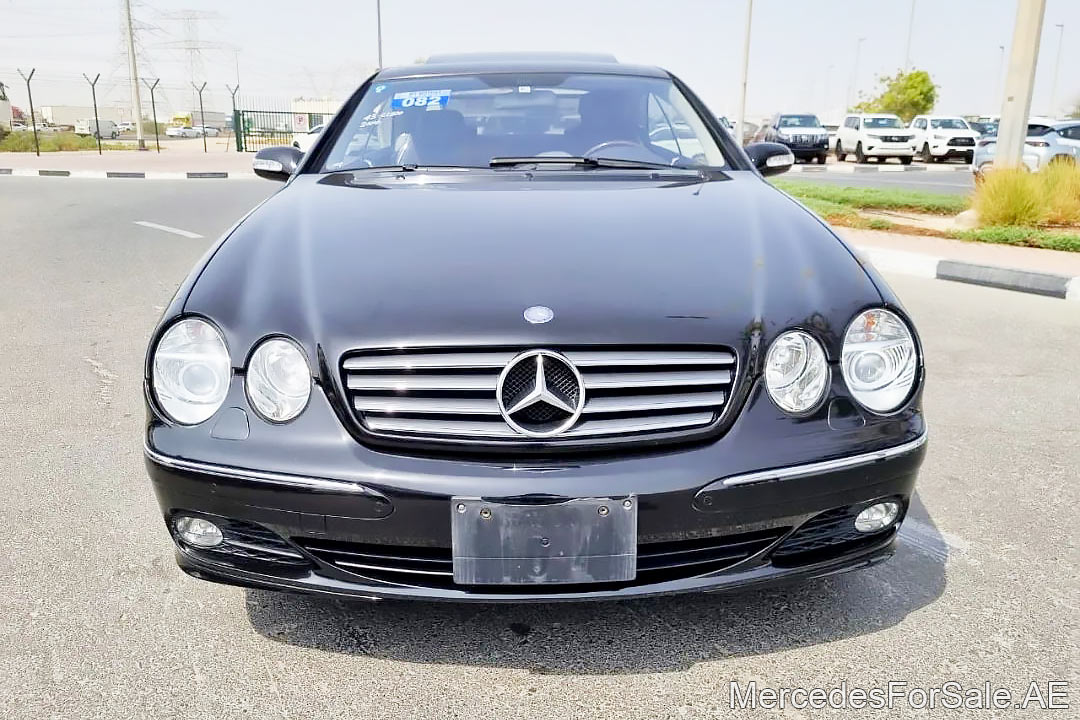 black 2004 Mercedes cl500