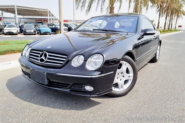black 2004 Mercedes cl500