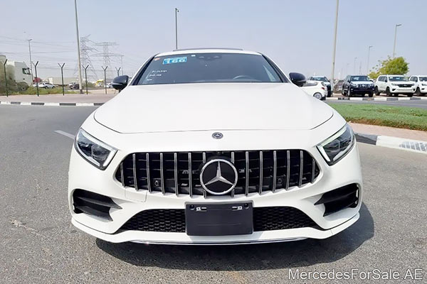 white 2019 Mercedes cls450