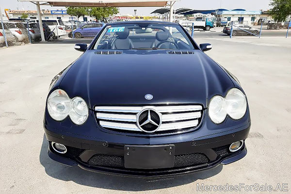 black 2008 Mercedes sl550