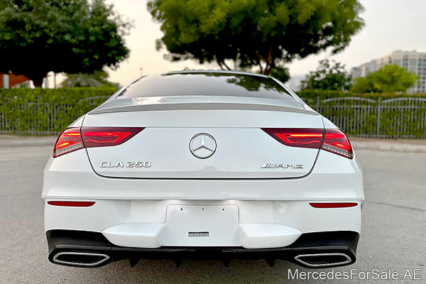 white 2020 Mercedes cla250