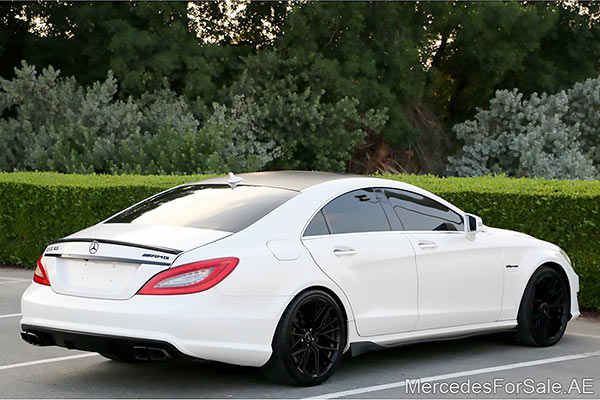 white 2013 Mercedes cls63