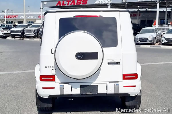 white 2019 Mercedes g550