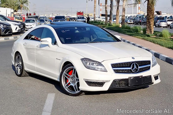 Image of a pre-owned 2012 white Mercedes-Benz Cls63 car