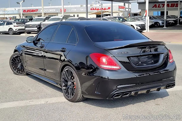 black 2016 Mercedes c63s