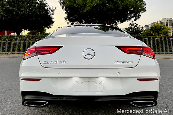 white 2021 Mercedes cla250