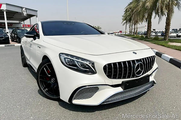 white 2019 mercedes s63 coupe rwd