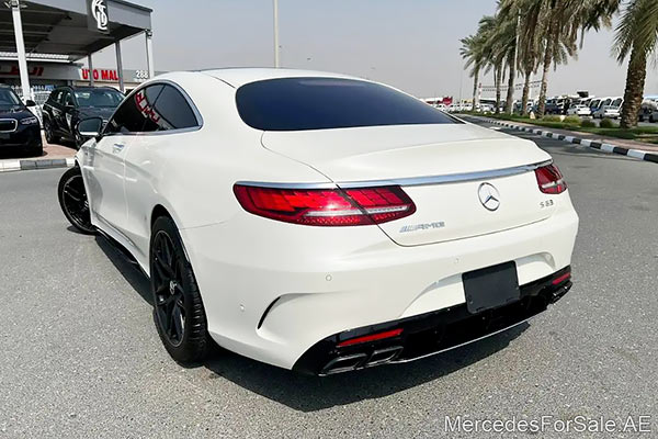 white 2019 Mercedes s63