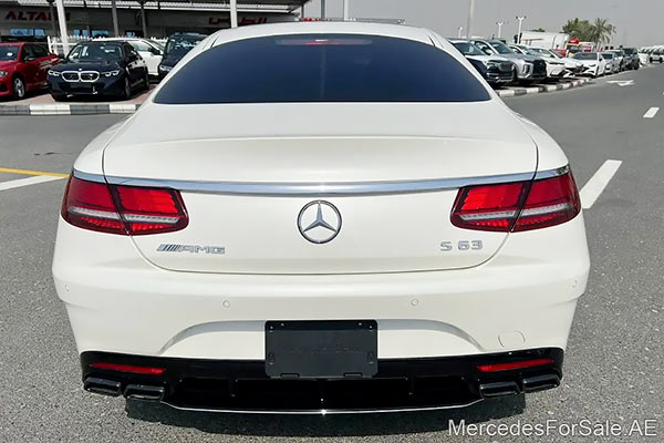 white 2019 Mercedes s63