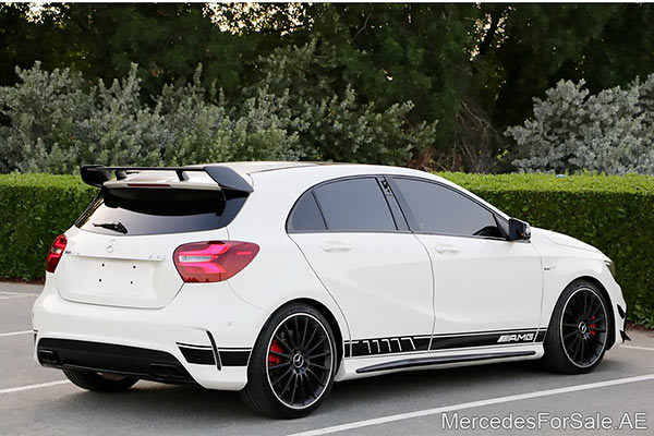 white 2016 Mercedes a45