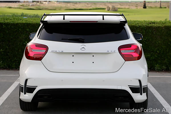 white 2016 Mercedes a45