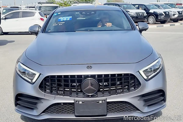 Image of a pre-owned 2019 grey Mercedes-Benz Cls450 car