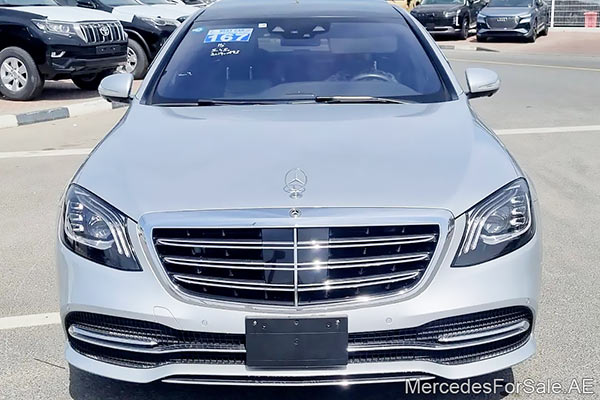 Image of a pre-owned 2019 silver Mercedes-Benz S450 car