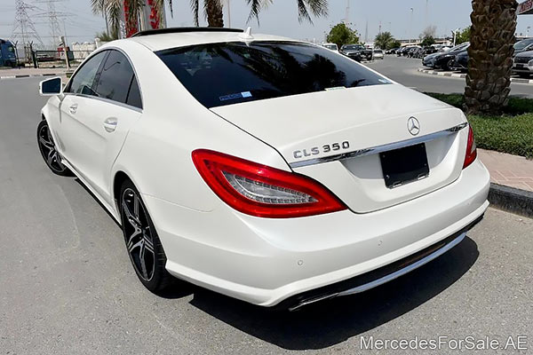 white 2014 Mercedes cls350