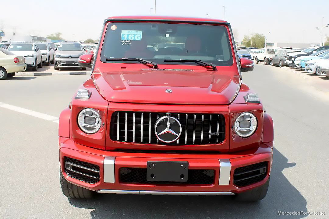 red 2019 Mercedes g63