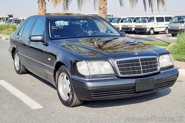 Image of a pre-owned 1996 black Mercedes-Benz S320 car
