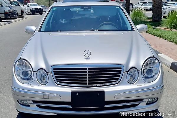 Image of a pre-owned 2005 silver Mercedes-Benz E500 car