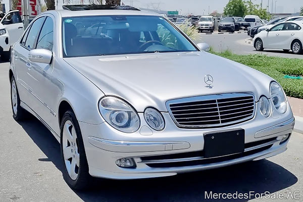 silver 2005 Mercedes e500