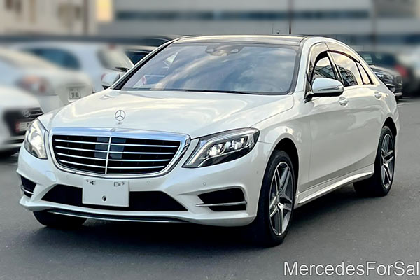 Image of a pre-owned 2015 white Mercedes-Benz S550 car