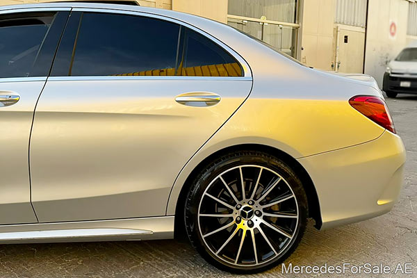 silver 2015 Mercedes c400