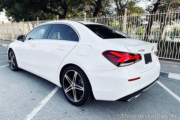 white 2019 Mercedes a220