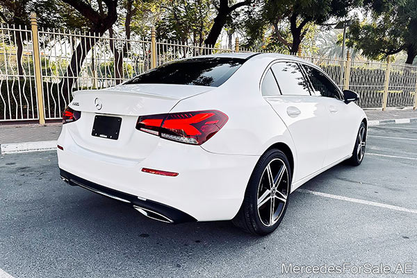 white 2019 Mercedes a220