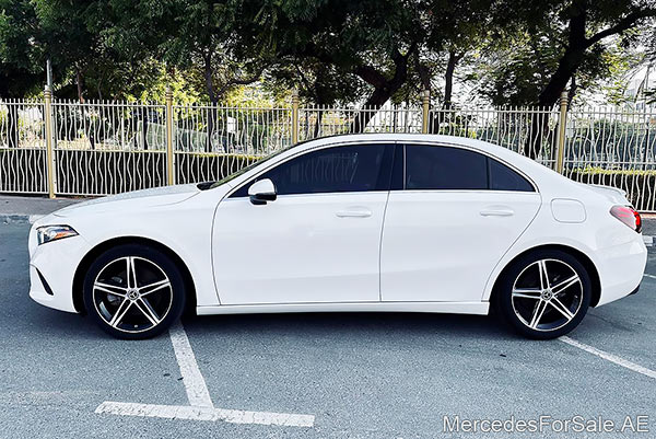 white 2019 Mercedes a220