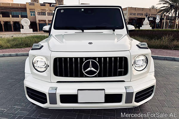 Image of a pre-owned 2020 white Mercedes-Benz G63 car
