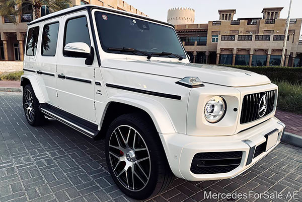 white 2020 Mercedes g63