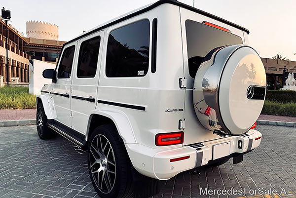 white 2020 Mercedes g63