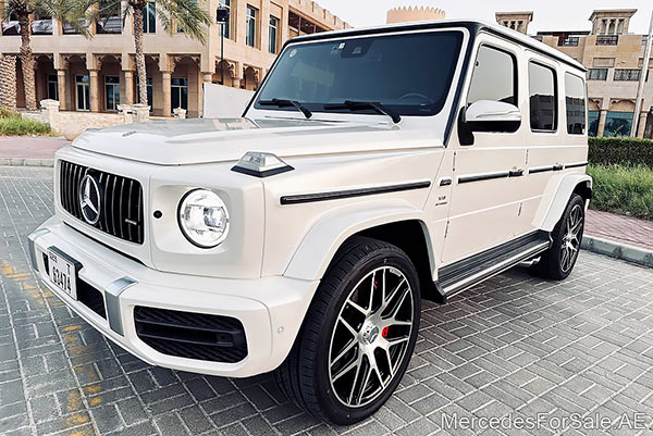 white 2020 Mercedes g63