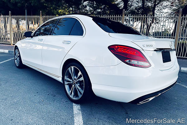 white 2017 Mercedes c300