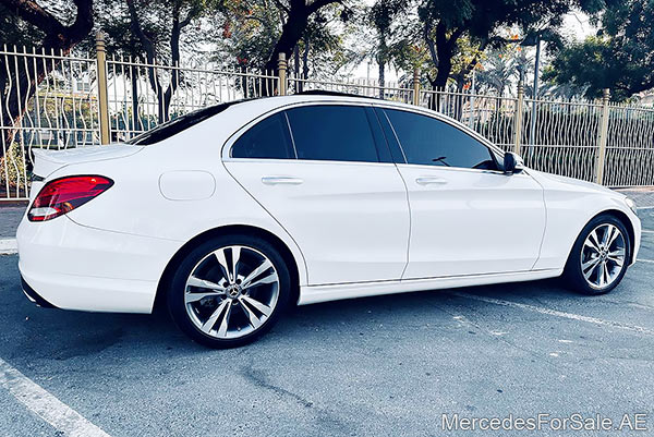 white 2017 Mercedes c300