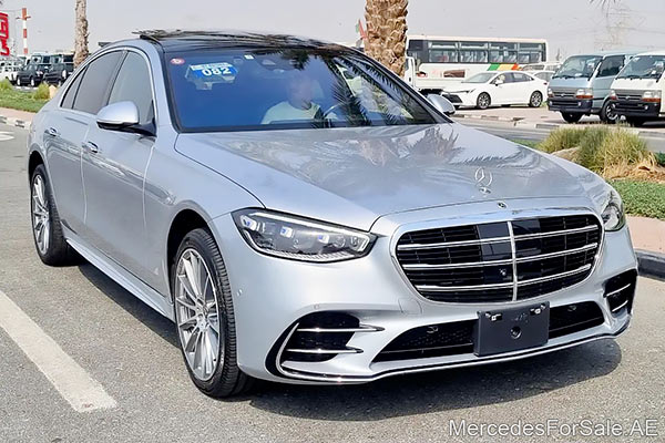 مرسيدس s500 لون فضي موديل 2021