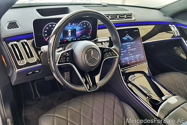 مرسيدس s500 لون فضي موديل 2021