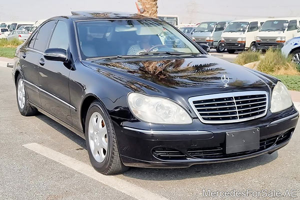 Image of a pre-owned 2003 black Mercedes-Benz S350 car