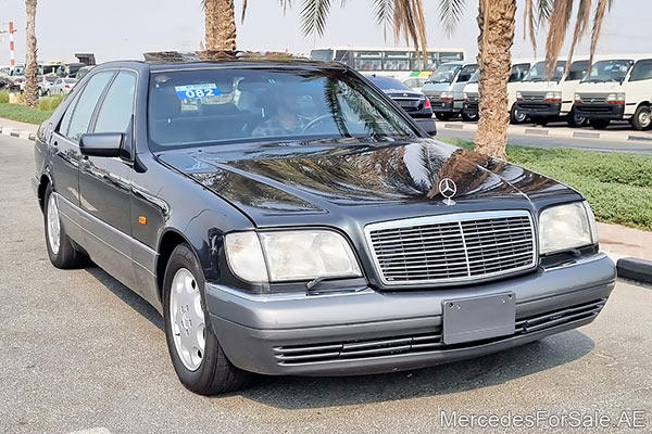 Image of a pre-owned 1996 black Mercedes-Benz S500 car