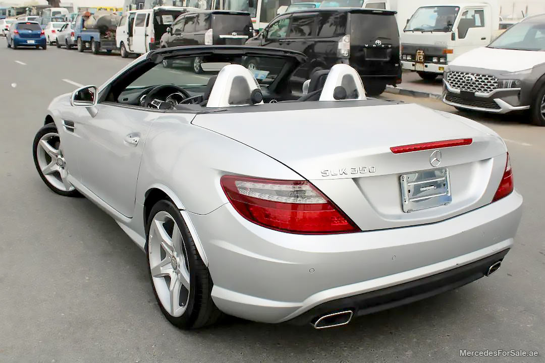 silver 2012 Mercedes slk350