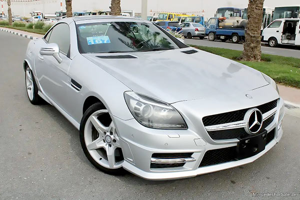 silver 2012 Mercedes slk350