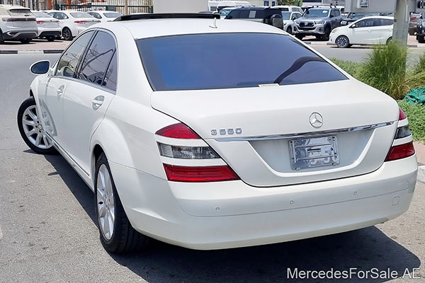 مرسيدس s550 لون ابيض موديل 2007