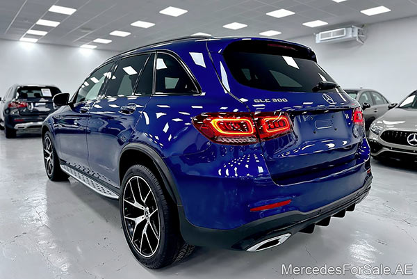 blue 2020 Mercedes glc300