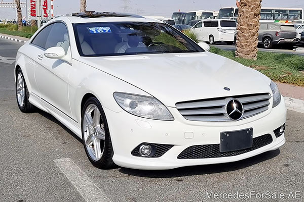 Image of a pre-owned 2007 white Mercedes-Benz Cls550 car